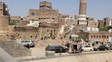 انهيار جزء من مسجد تاريخي بصنعاء القديمة ومقتل 3 أشخاص